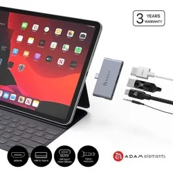 Uag 4-Port Usb-C Hub For Ipad Pro - Gray